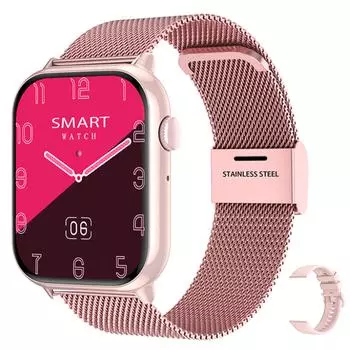 HD15 Смарт-часы для мужчин и женщин 1,75-дюймовый цветной TFT-экран Смарт-часы с поддержкой HighClear Calls Heart серый