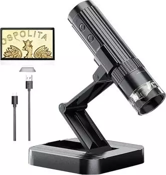 HD 1080P Digital Microscope USB Microscope Mobile Phone Microscope Camera for Smartphone PCB Inspection Tools чёрный