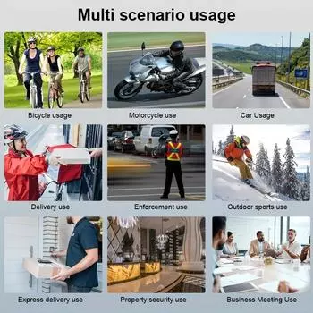 HD 1080P Driving Recorder Handheld Back Clip Law Enforcement Instrument Infrared Night Vision Portable Camera Smart 10mm