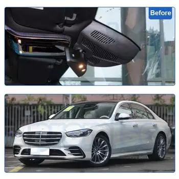 HD 1080P Plug and play Скрытый автомобильный видеорегистратор Wifi DVR Dash Cam для Mercedes-Benz S Class S400L S450L S500L 4MATIC 2021 2025 None