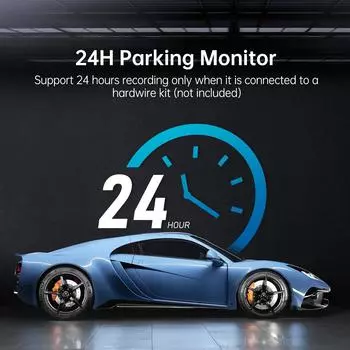 HD 2k wifi Dash Cam Car DVR Dual Lens 24H Monitor Night Vision Lens ips Display Tape-c Power Supply Hidden NONE