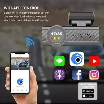 HD 3K WiFi APP Control GPS Car DVR Dash Cam Скрытая супер ночное видение циклическая запись перевернутое изображение черный ящик автомобильные аксессуары NONE