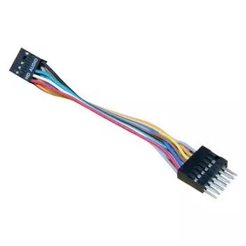 HD 9-контактный разъем «мама» на 13-контактный разъем «папа» аудиокабель для материнской платы Lenovo чёрный