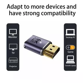 HD адаптер 8k 60 Гц мужчина к женщине HDMI-совместимый 2.1 4k конвертер 8k удлинитель для HDTVs мониторов