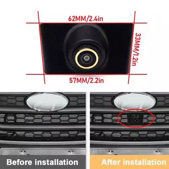 HD AHD 1080P Fisheye CCD Водонепроницаемая Автомобильная Передняя Парковка Положительный Логотип Камера Для Hyundai IX35 2010~2015 Аксессуары CVBS 1080X720P