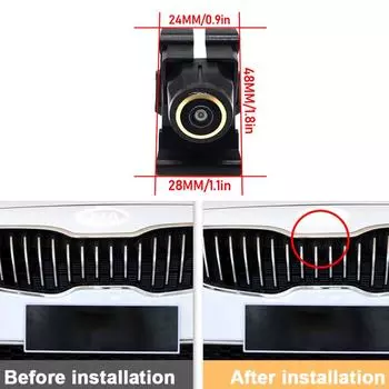 HD Автомобильная передняя камера OEM ночного видения Fisheye широкоугольная камера 170° для Kia 2011 2012 SportageR парковочное наблюдение CVBS 1080X720P
