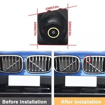 HD CCD Car Front View Parking Night Vision Positive Waterproof Logo Camera For BMW X3 G01 2018 2019 2020 CVBS 1080X720P