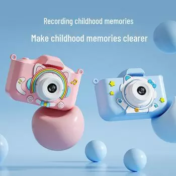 HD Двойная камера Детская мультяшная мини-камера для развлечения - популярная игрушка в подарок 8G high-speed memory card + card reader