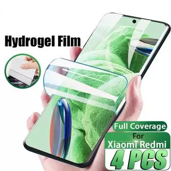 HD гидрогелевая пленка для Xiaomi Redmi Note 13 12 11 11T 11S Pro Plus полная защита экрана Redmi Note 10 10S 9 12S Pro 13C 5G Xiaomi Mi 9 SE чистый