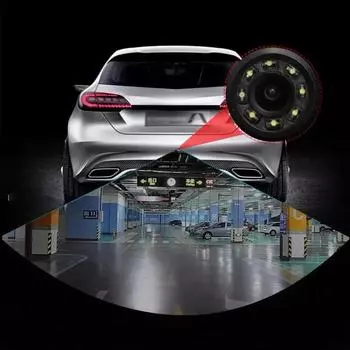 HD камера заднего вида starlight ночное видение 18.5 водонепроницаемая автомобильная камера заднего вида 8 ламп стиль