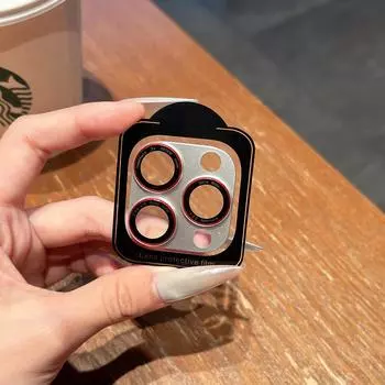 HD Металлический Защитник Объектива Камеры Полное Покрытие для IPhone 17 16 15 14 Pro Max Plus Легкая Установка Закаленное Стекло Прочная Защитная Крышка For iPhone 16&Other серебряный