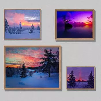 HD Печать Холст Плакаты Домашний Декор Пейзаж Натуральный Снег Сцены Украшения Картины Настенная Картина для Гостиной Спальни 21cm30cm NoFrame