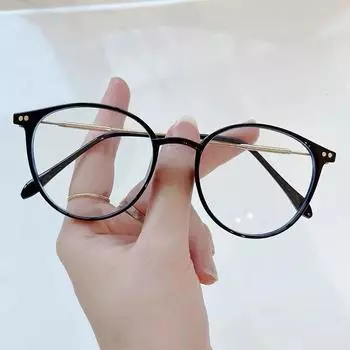 HD Photosensitive Color-Changing Anti-Blue Light Ultra-Light Anti-Fatigue Reading Glasses Anti-blue light Plano [0]