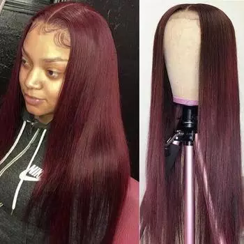 Hd Прозрачный 13x4x1 Парик Фронта Шнурка для Женщин Черный Синтетический Парик Фронта Шнурка Предварительно нарисованный Термостойкий Парик 130%&Lace Front&28inches&1 PC