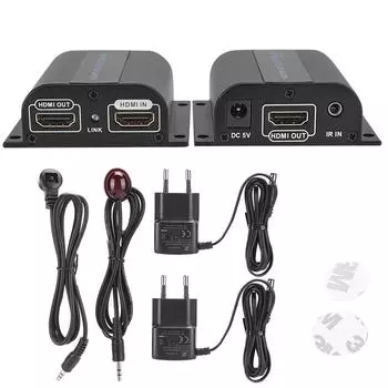 HD-RJ45 Single Net Cable 60M Инфракрасный ИК-удлинитель выходного сигнала LKV372Pro Напряжение питания EU Plug