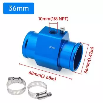 HD Универсальный датчик температуры воды, вольтметр, датчик температуры для грузовиков, цифровой датчик температуры автомобиля, 10 мм, 2 в 1, горизонтальный датчик температуры воды