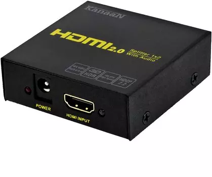 HDCP Released KanaaN HDMI Splitter 1 Input 2 Output Distributor HDR10HDCP Released PC PS3 PS4 PS5 HDTV Nintendo Switch Xbox DVD Player HDMI Compatible