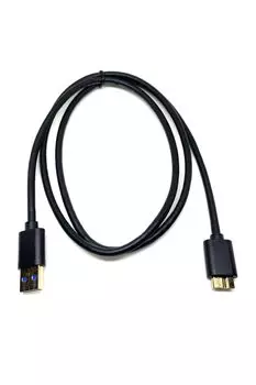 HDD USB microB Длина кабеля 1 м Micro B micro Внешний диск SSD USB-кабель BUFFALO IODATA SAMSUNG SEAGATE TOSHIBA Простой [wumio] USB3.0 тип B