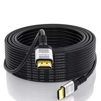 HDMI-кабель 10 м 4K 60 Гц 18 Гбит/с высокоскоростной HDMI-кабель 4K 2K HDR 3D Ethernet ARC Return совместим с UHD 2.0 (стандарт) и 1080p/2160p HDCP2.2 (аудио