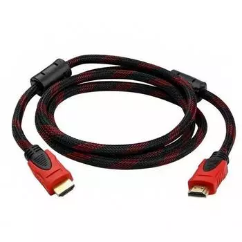 HDMI кабель Красный и черный сетевой 1.4 версия 1080P компьютерный монитор ТВ приставка кабель кабель высокой четкости 1.5 meters