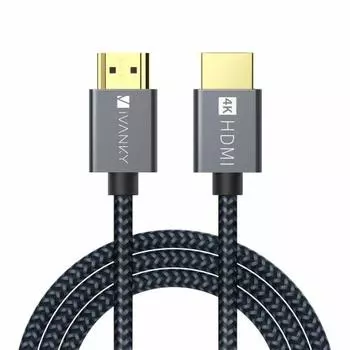 HDMI-кабель [совместимый с 3M/4K/тонкий терминал] iVANKY Premium HDMI2.0 Standard 18 Гбит/с 4K60 Гц/HDR/3D/Ethernet, совместимый с телевизорами, PS5/PS4/3, Xbox, Nintendo