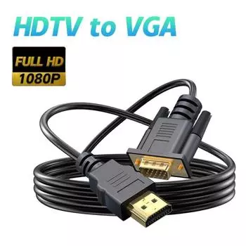 HDMI-папа-VGA-папа 1080P 60 Гц HDMI-совместимый кабель-VGA адаптер цифро-аналоговый для ноутбука 1.8m