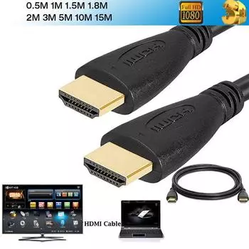 HDMI Премиум-кабель HDMI 4K 1,4 см Blu-ray 3D DVD PS3 HDTV Xbox ЖК-телевизор HD 1.5M