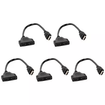 HDMI-совместимый кабель-переходник-сплиттер 1080P, 1 штекер на 2 гнезда для ПК, ТВ, Xbox