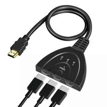 HDMI-совместимый коммутатор KVM-сплиттер 4K 2K 3D 3 входа 1 выход Mini 3 порта видеокоммутатор концентратор 1080P для DVD HDTV Xbox PS3 PS4