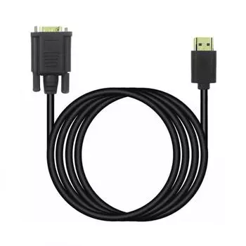 HDMI-совместимый переходник-конвертер кабеля, совместимый с полной системой из ПВХ и VGA 1.0 m