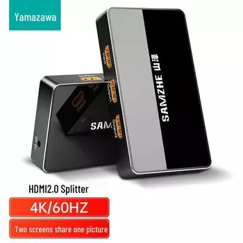 HDMI-сплиттер Shanze 4K60: 1 вход на 2 монитора или 4 выхода HDMI/1.4 1 in 2 out HV-502W