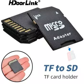Hdoolink 1/5/10 шт. TF к Micro Sd адаптер для карт памяти Micro Sdhc конвертер флэш-карт памяти портативный смартфон планшет Memory Stick Sd слот 1PCS чёрный
