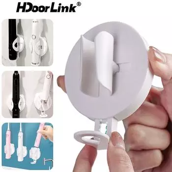HdoorLink электрическая зубная щетка гравитационный кронштейн клейкий настенный чехол для зубной щетки электрический настенный кронштейн для ванной комнаты и кухни белый