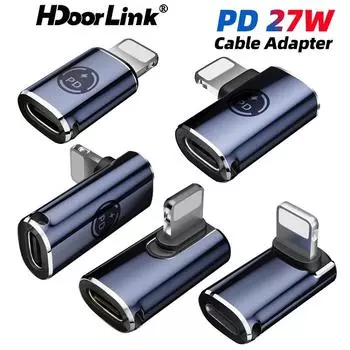 HdoorLink PD27W адаптер для быстрой зарядки USB C к Lightning Converter OTG разъем передачи данных для iPhone iPad Style 1