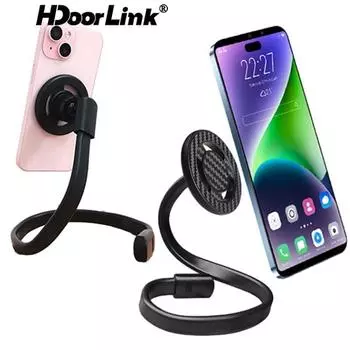 HdoorLink Крепление для телефона на коляску, магнитный присоска, гибкий держатель для телефона на гусиной шее, держатель для сотового телефона для коляски, беговой дорожки, велосипеда Flexible Tube Only