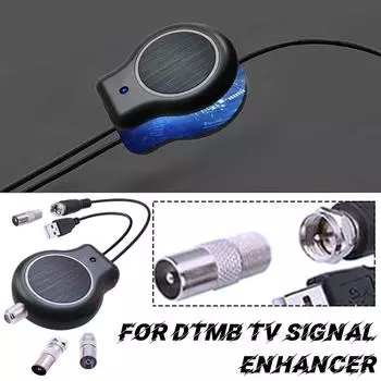 HDTV цифровой ТВ антенный усилитель сигнала HD FM DVB питание для Dtmb в помещении или на открытом воздухе USB адаптер P3V9 Black-1set
