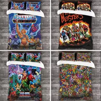 He Man And The Masters Of The Universe All Season Twin Bedding Set 3 Piece Comforter Set Bed Colcha Casal Bed Sheet EU single(135x200cm)