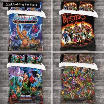 He Man And The Masters Of The Universe All Season Twin Bedding Set 3 Piece Comforter Set Bed Colcha Casal Bed Sheet EU single(135x200cm)
