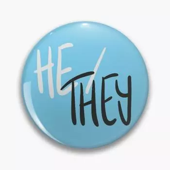 He They V5 Серый Синий Настраиваемая Мягкая Кнопка Значок Забавный Мультфильм Ювелирные Изделия Модный Подарок Любовнику Креативная Брошь Металл