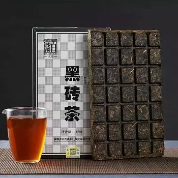 HE ZHUANG CHA 2018 Китай Аньхуа Байшаси Быстрорастворимый темный чай Shortcut Brick Tea 450г