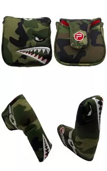 Head Cover Shark Type Putter P.Golf [Single Item] (Mallet Cover)