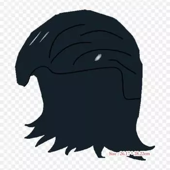 Head Iron on Heat Transfer Printing Vinyl Patches Sticker for Clothes DIY Appliques Washable Patches