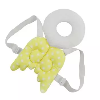 Head Protective Children Pads Both Shoulder Straps Angels Insect Wing Decoration Yellow