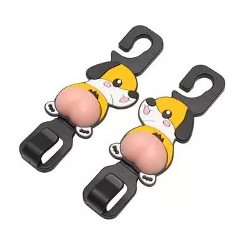 Head Restraint Hook Multifunctional Universal Cartoon Car Supplies Car Seat Hook Lovely Car Accessories Car Interior Strong Hook