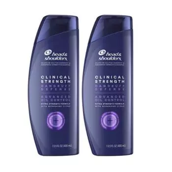 Head & Shoulders Clinical Strength Dandruff Defense Advanced Oil Control Шампунь 2 шт 800 мл