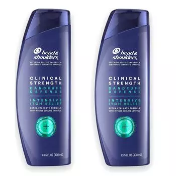 Head & Shoulders Clinical Strength Dandruff Defense Intensive Ichi Relief Shampoo, 2 packs, 400ml