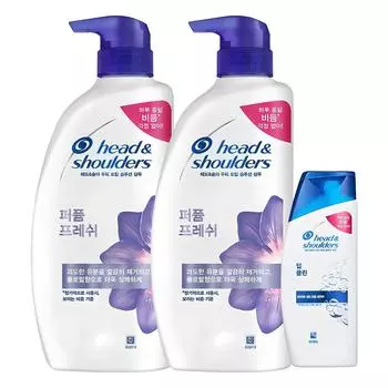 Head & Shoulders Парфюмированный свежий шампунь 750 мл 2 шт + шампунь Deep Clean 90 мл, 1 набор