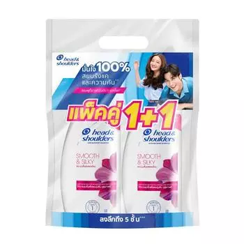 HEAD & SHOULDERS Шампунь против перхоти Smooth & Silky 370 мл. х 2 шт. 370 ml. x 2 pcs
