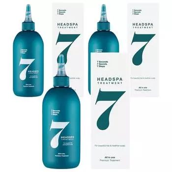 Head Spa 7 Blue Eye Black Hair Treatment, 300 мл, 3 шт.
