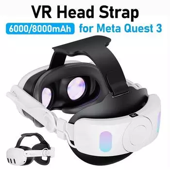 Ремешок на голову для Meta Quest 3 VR Ремешок на голову Регулируемый удобный губчатый головной убор Гарнитура Улучшение комфорта-Виртуальный для VR Accessor